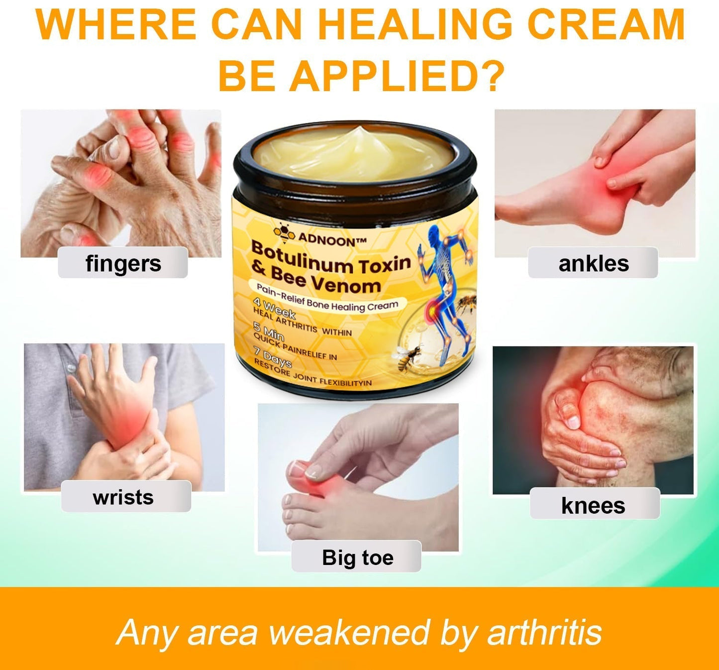 ADNOON® Botulinum Toxin & Bee Venom Pain-Relief Bone Healing Cream